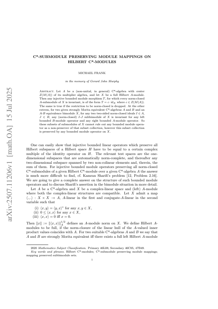 First page
