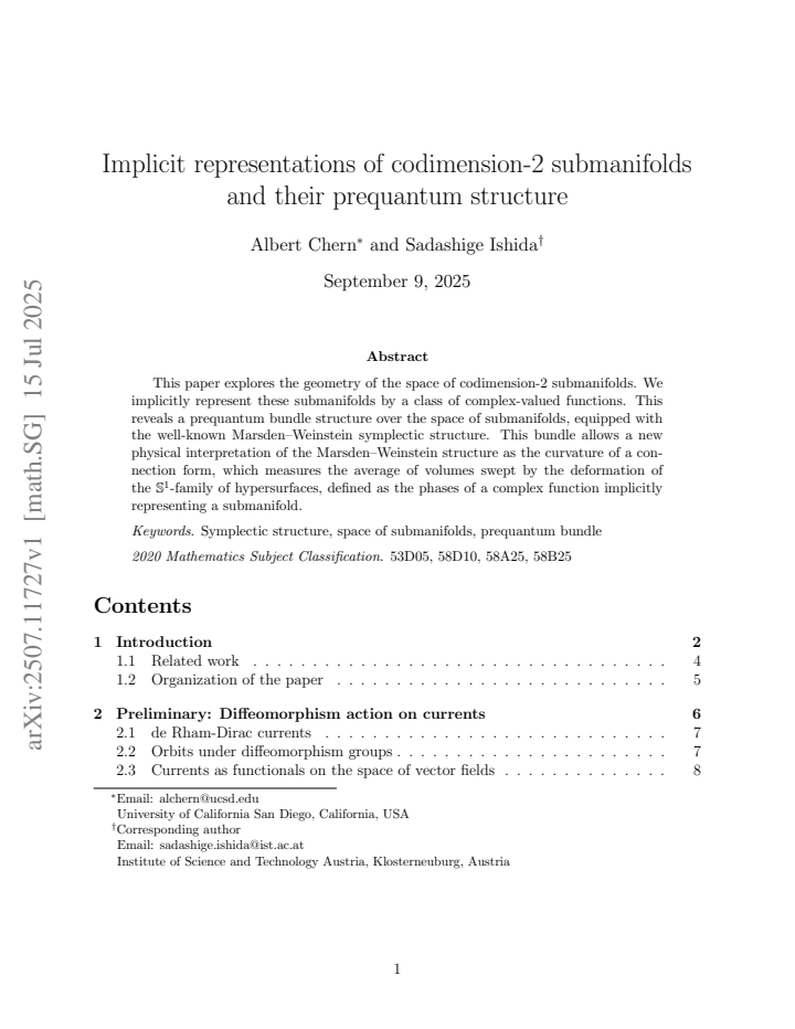 First page