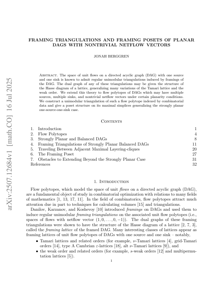 First page