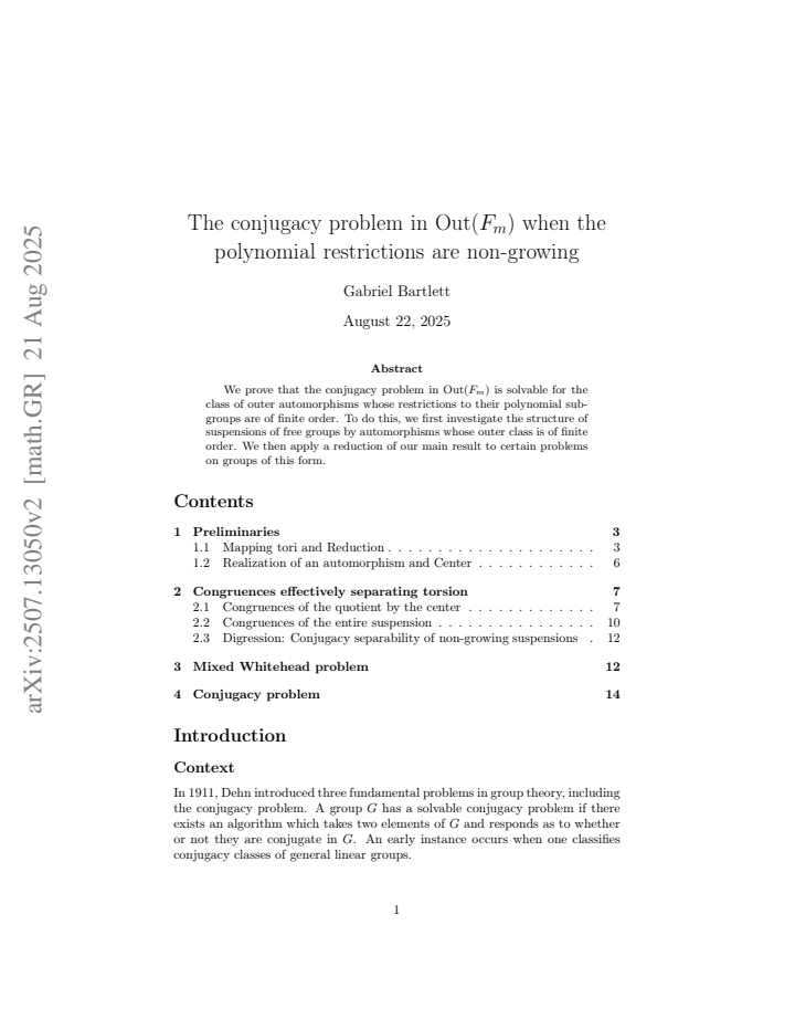 First page