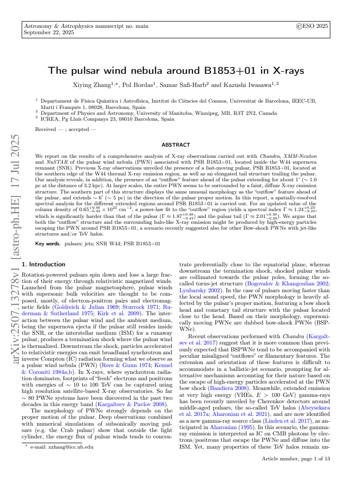 First page