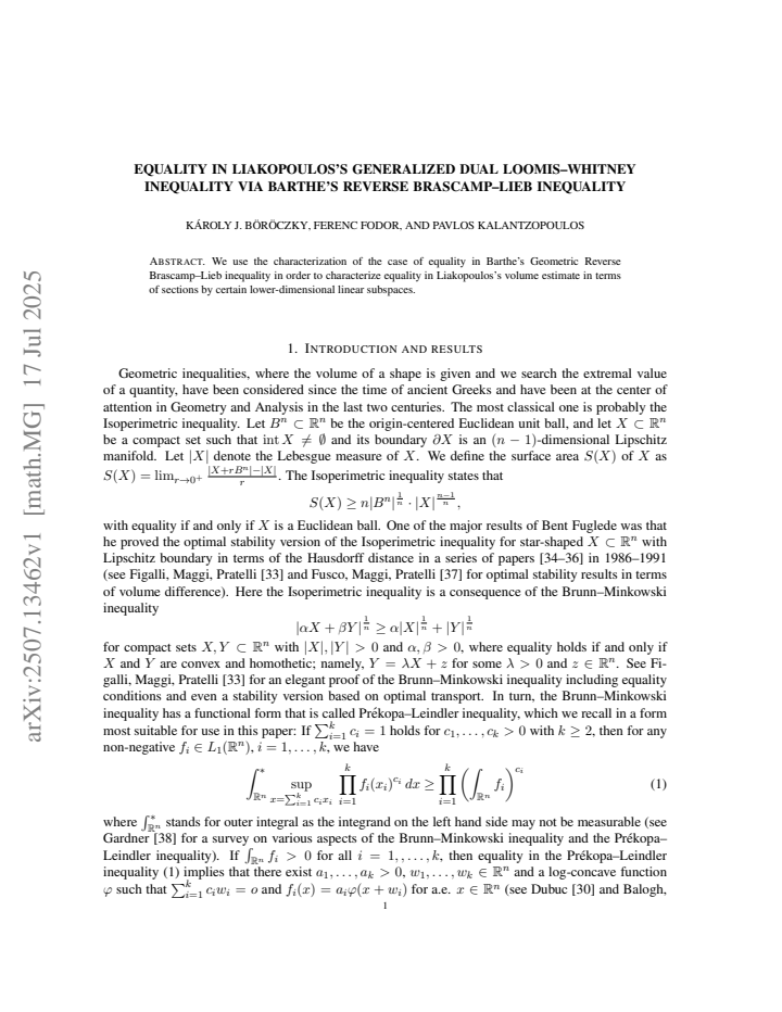 First page