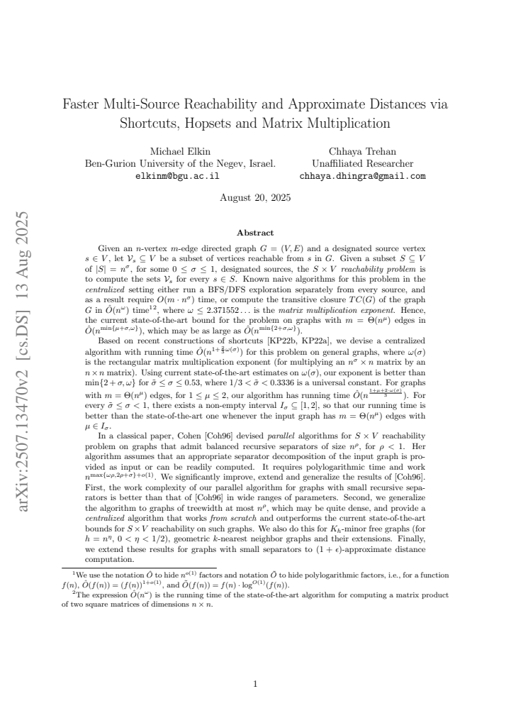 First page