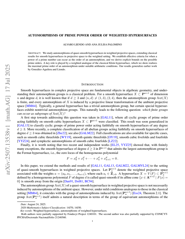 First page