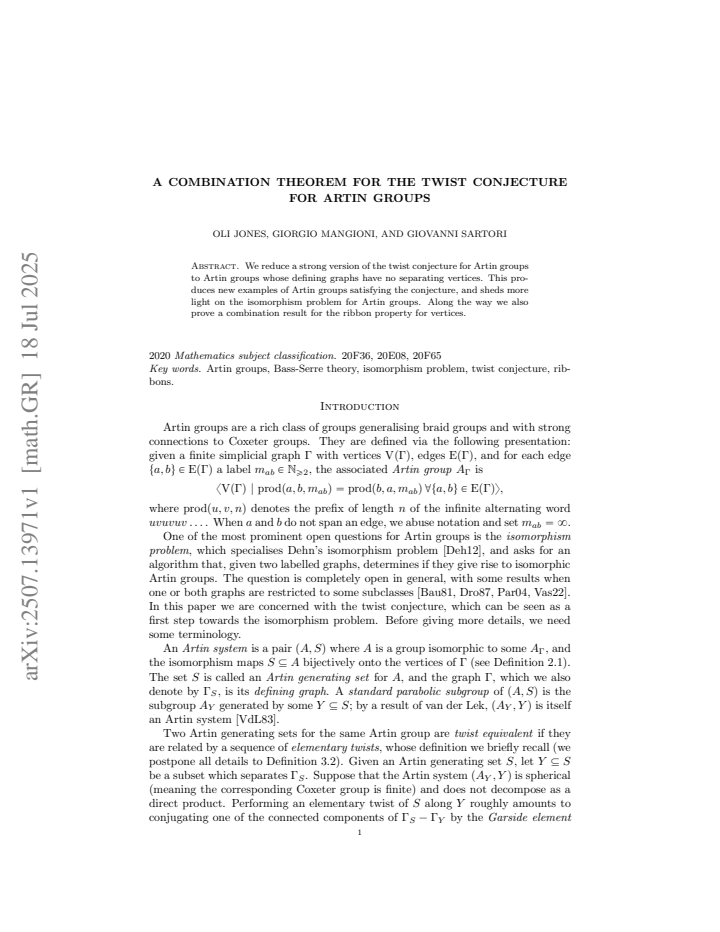 First page