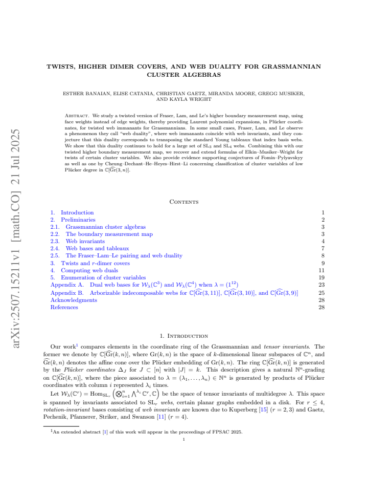First page