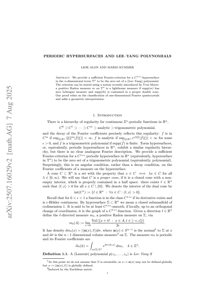First page