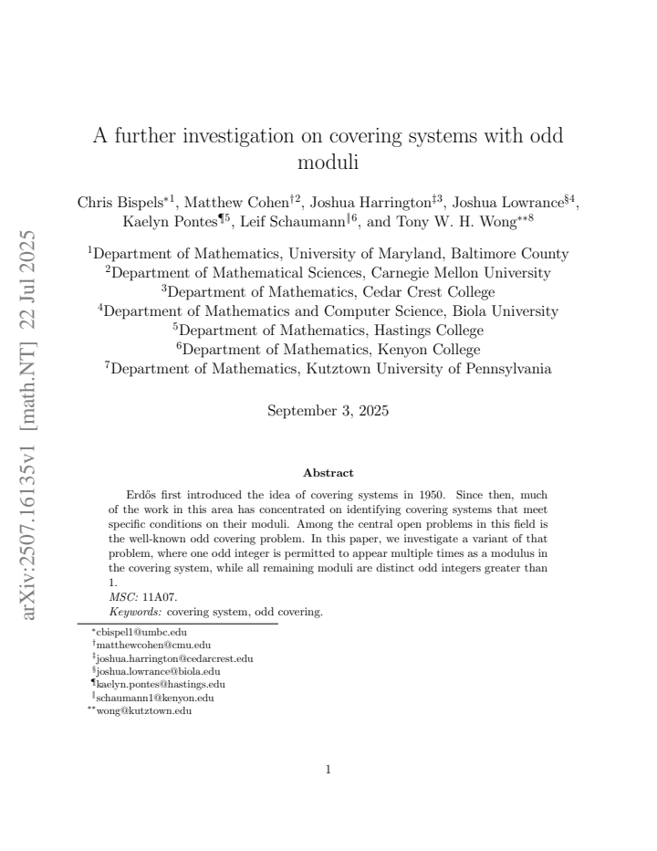First page
