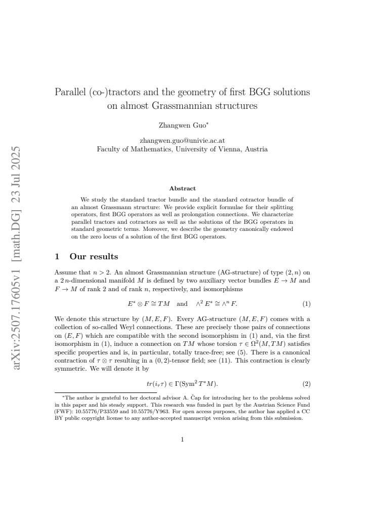 First page