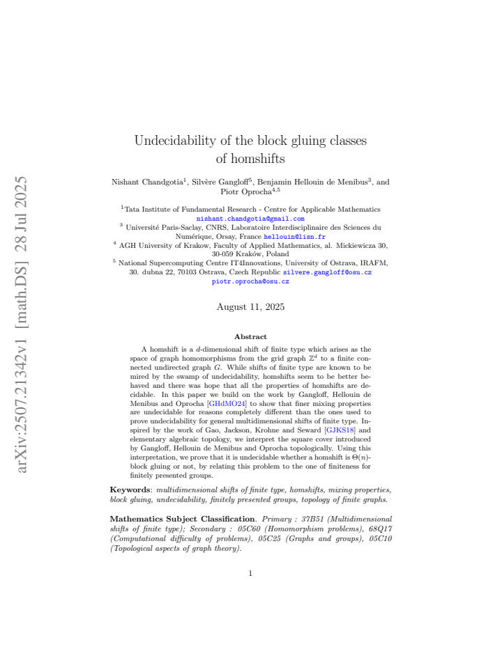 First page