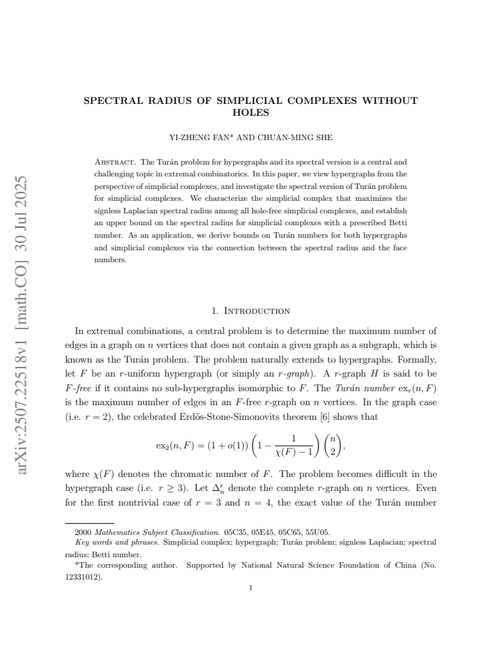 First page