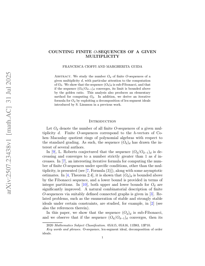 First page