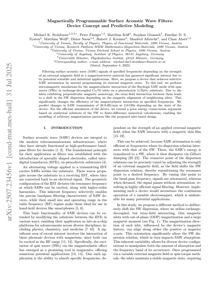 First page
