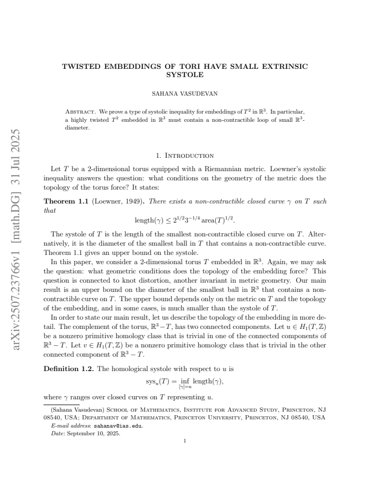 First page