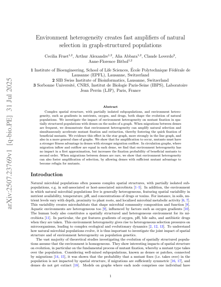 First page
