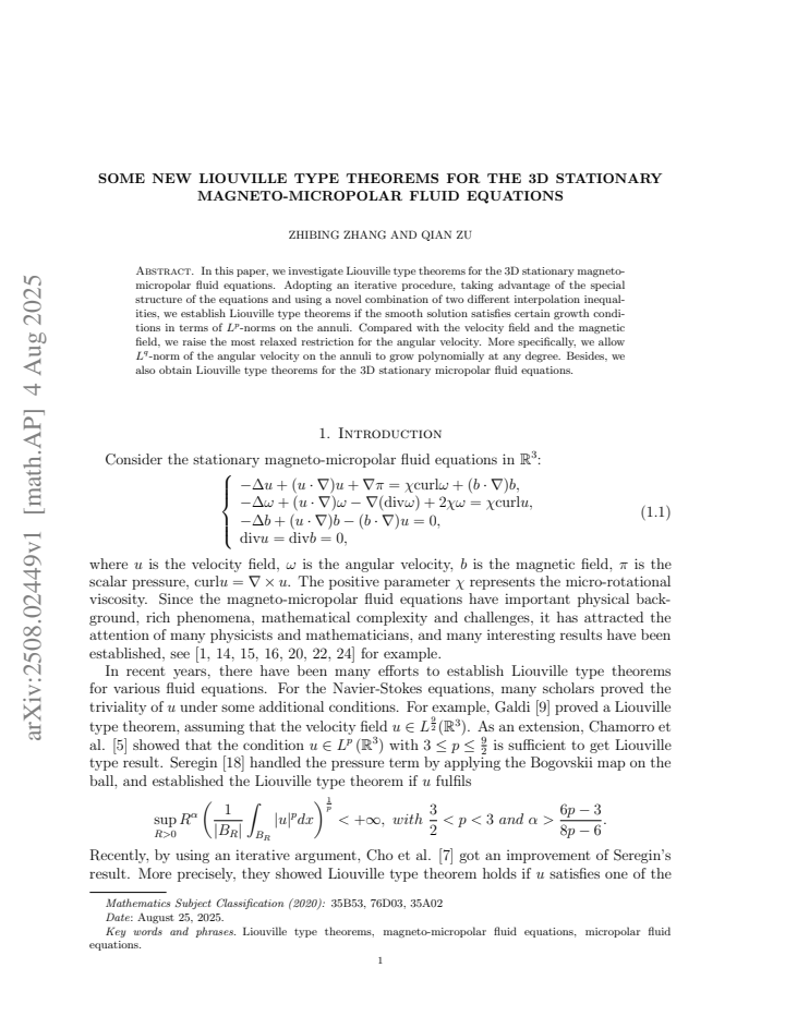 First page