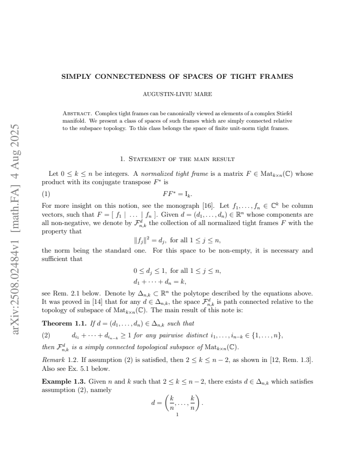 First page