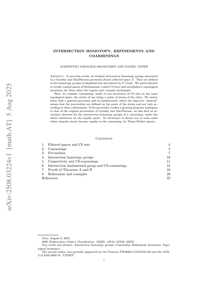 First page