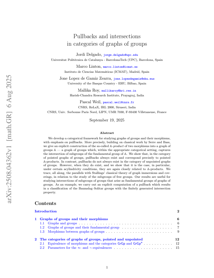 First page