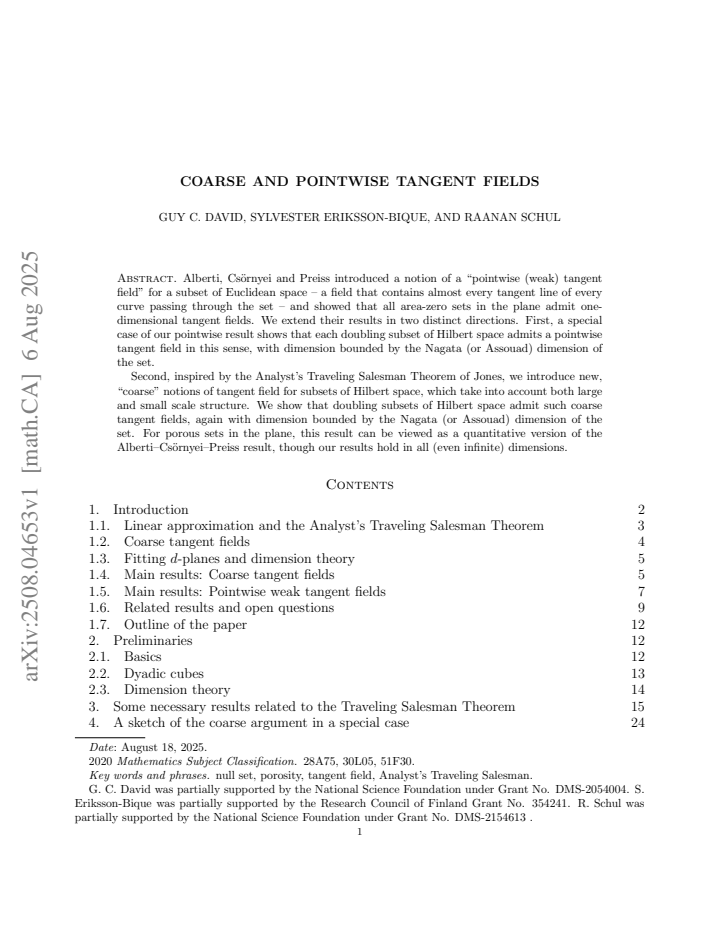 First page