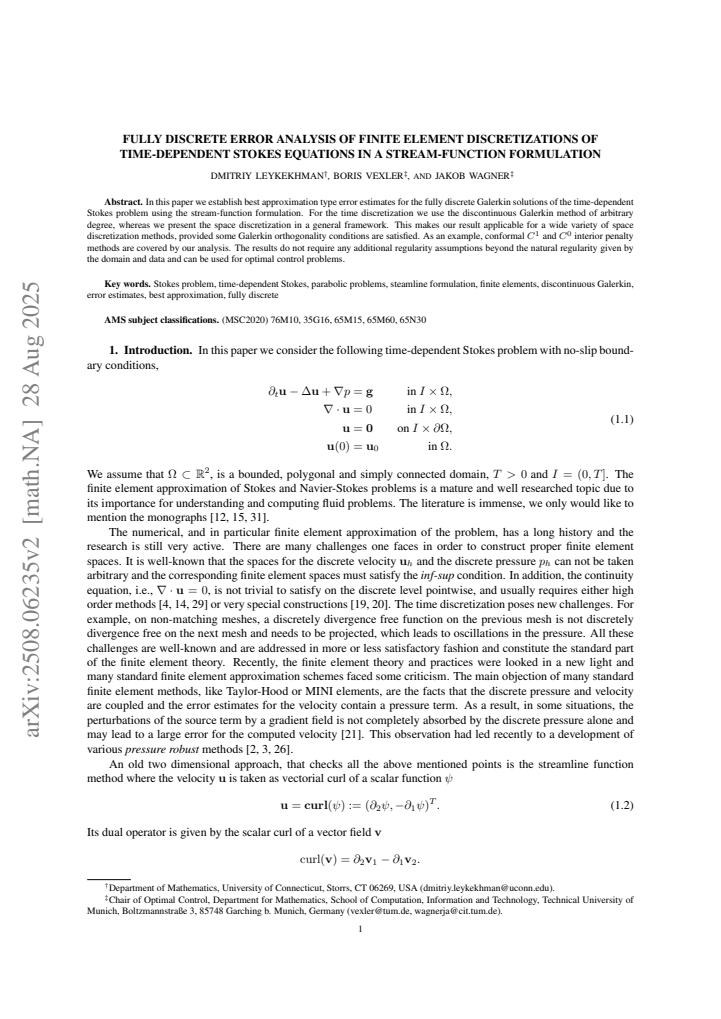 First page
