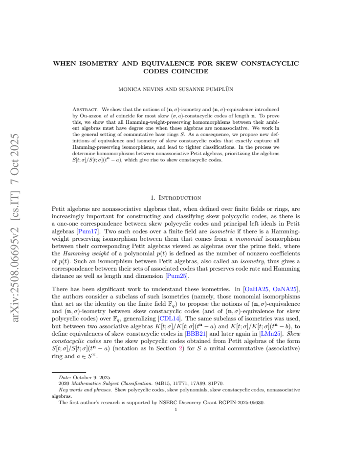 First page
