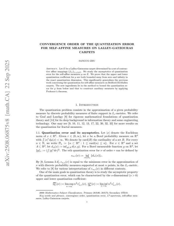 First page