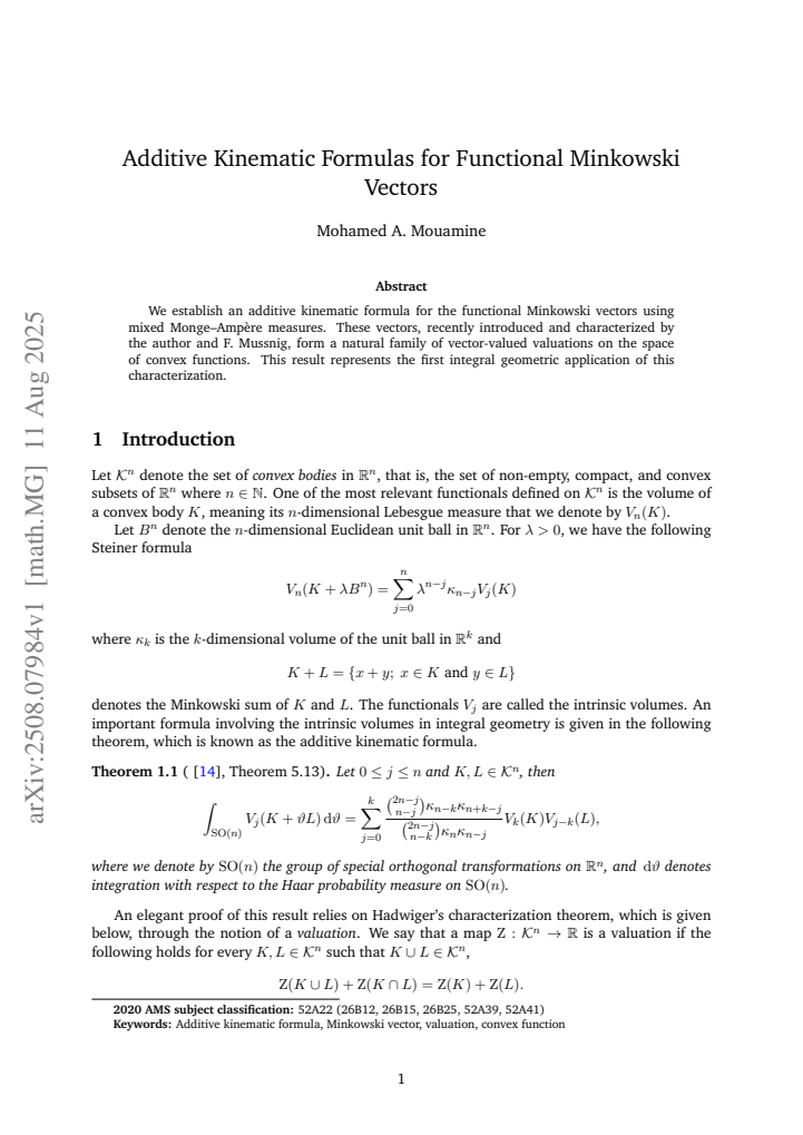 First page