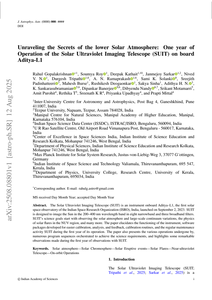 First page