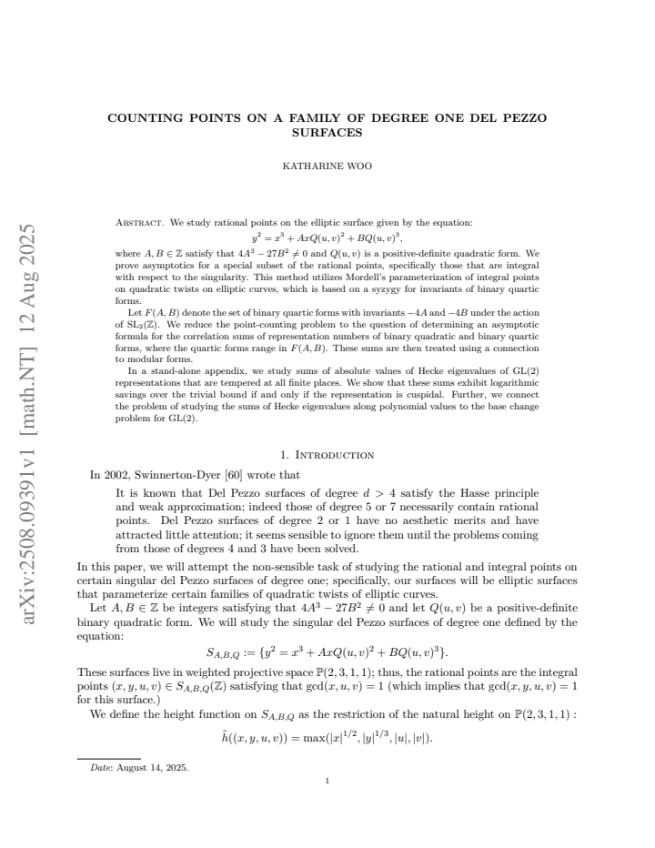 First page