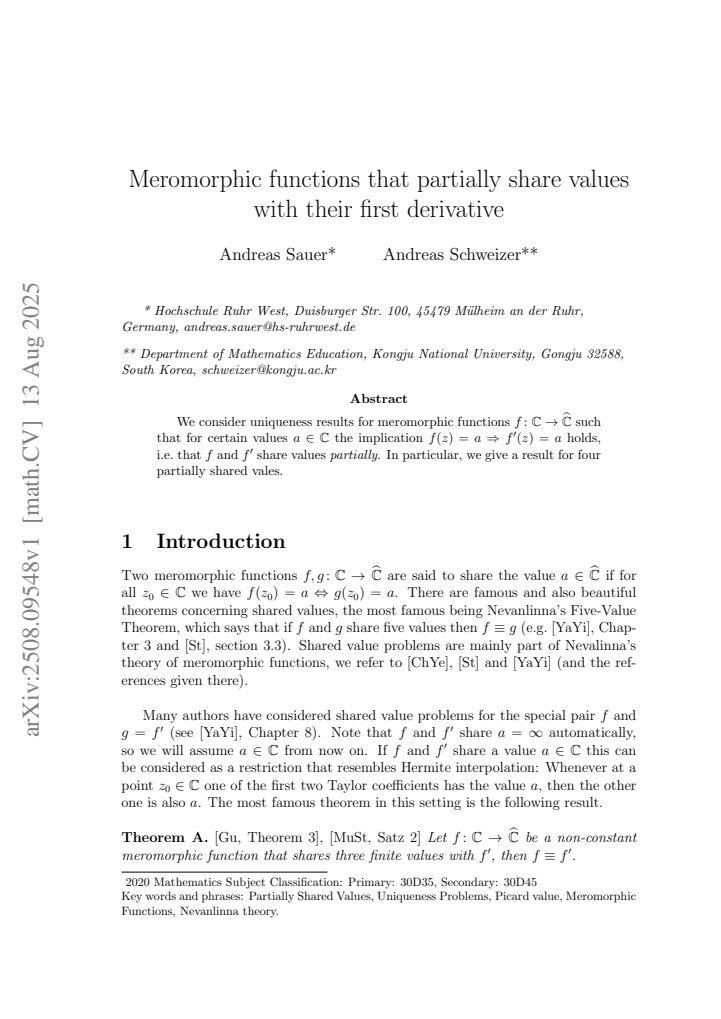 First page