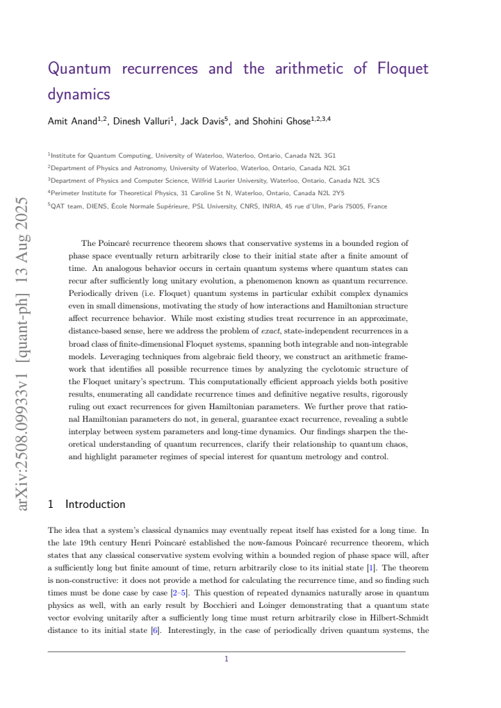 First page