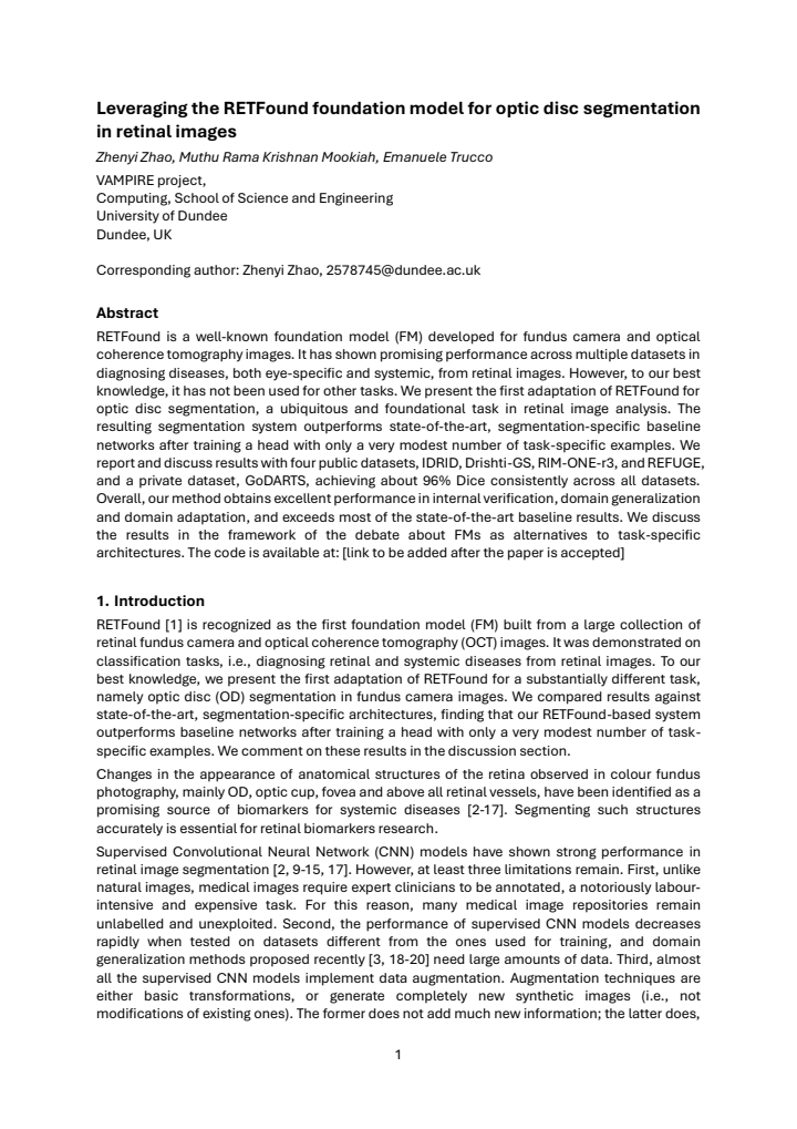 First page