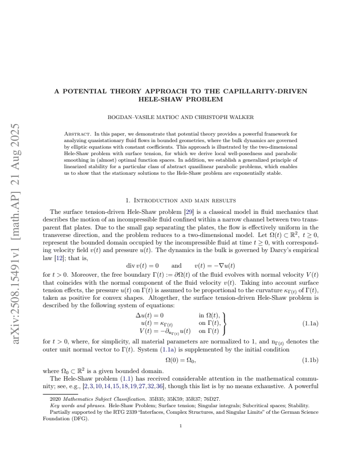 First page