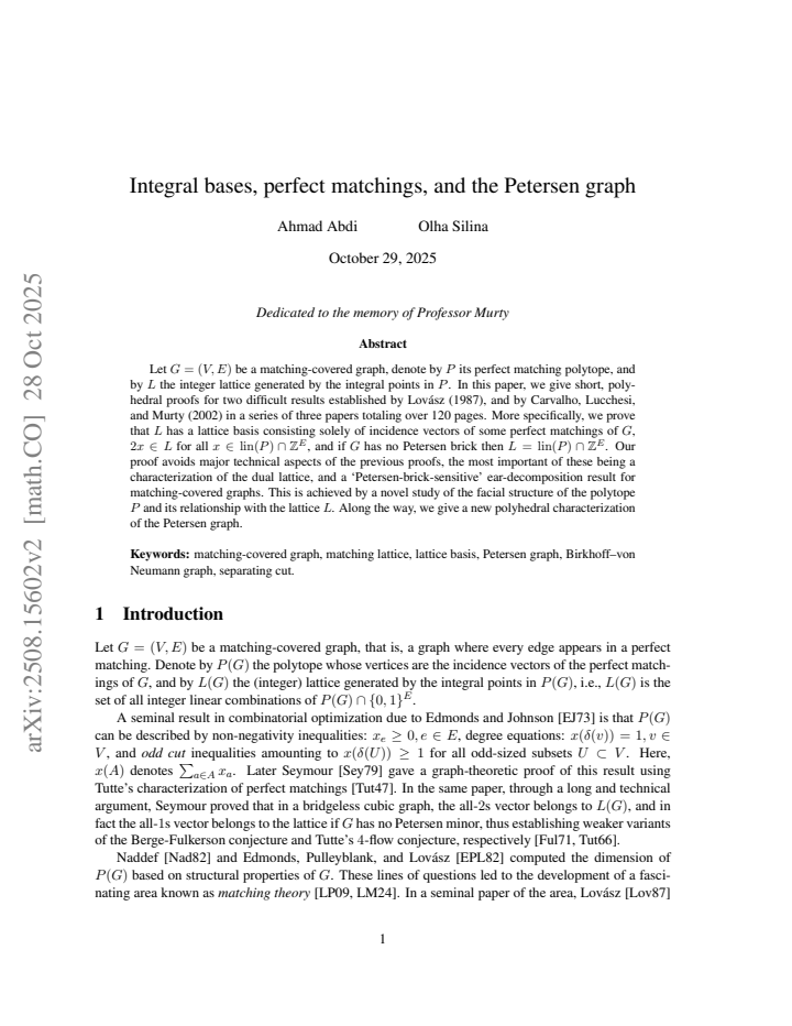 First page