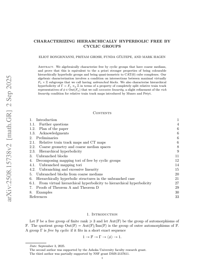 First page