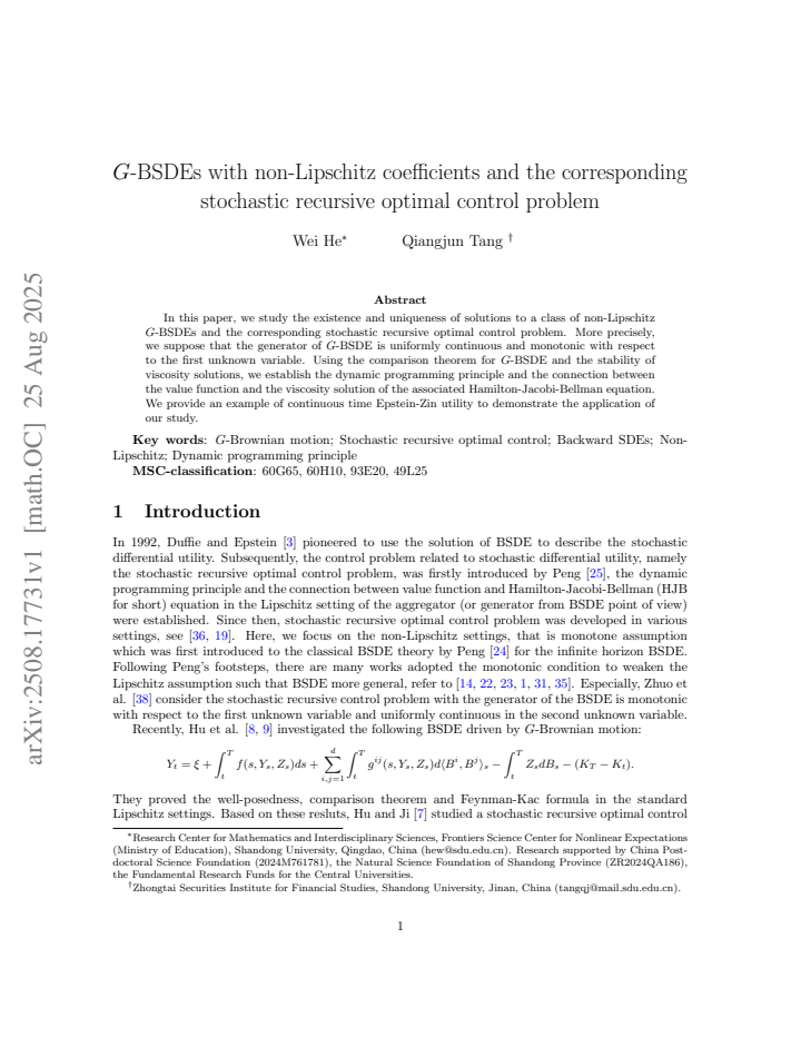 First page