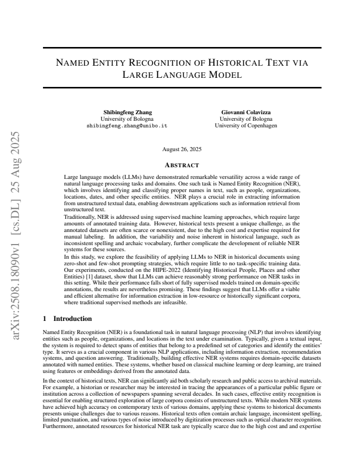 First page
