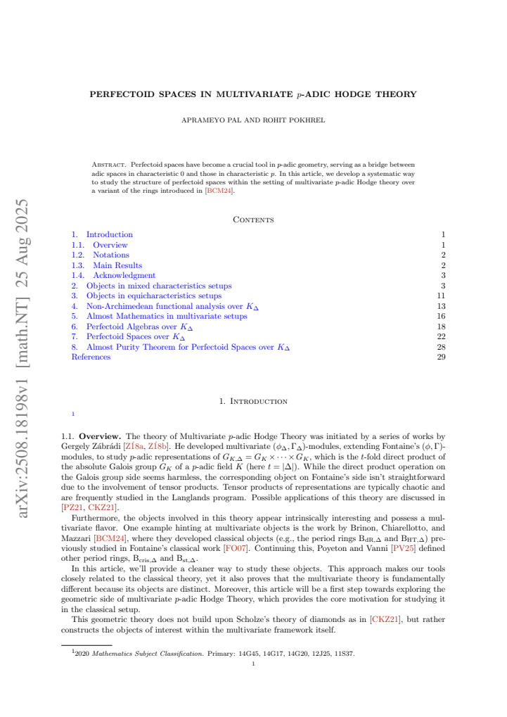 First page