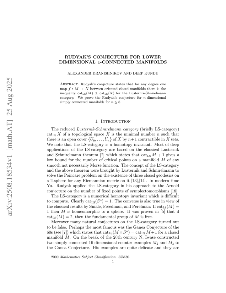 First page