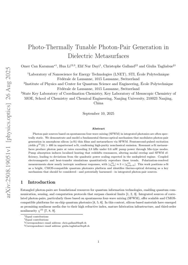 First page