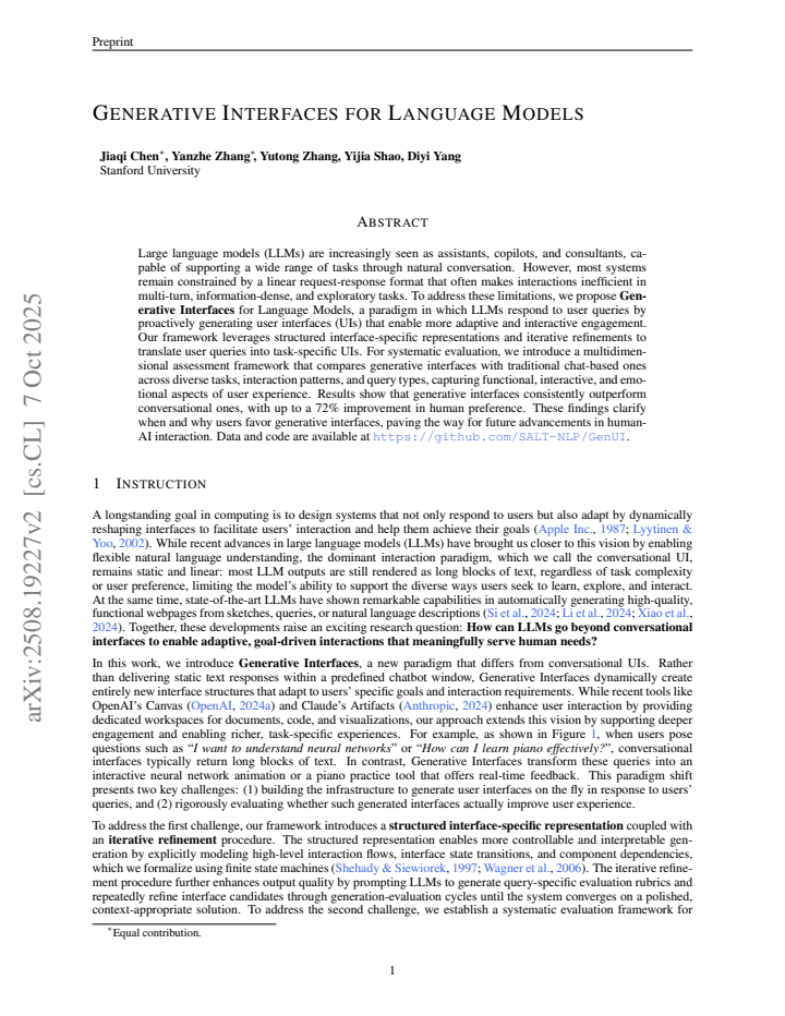 First page
