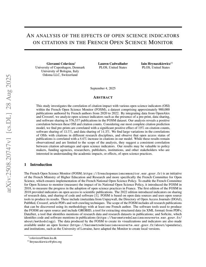 First page