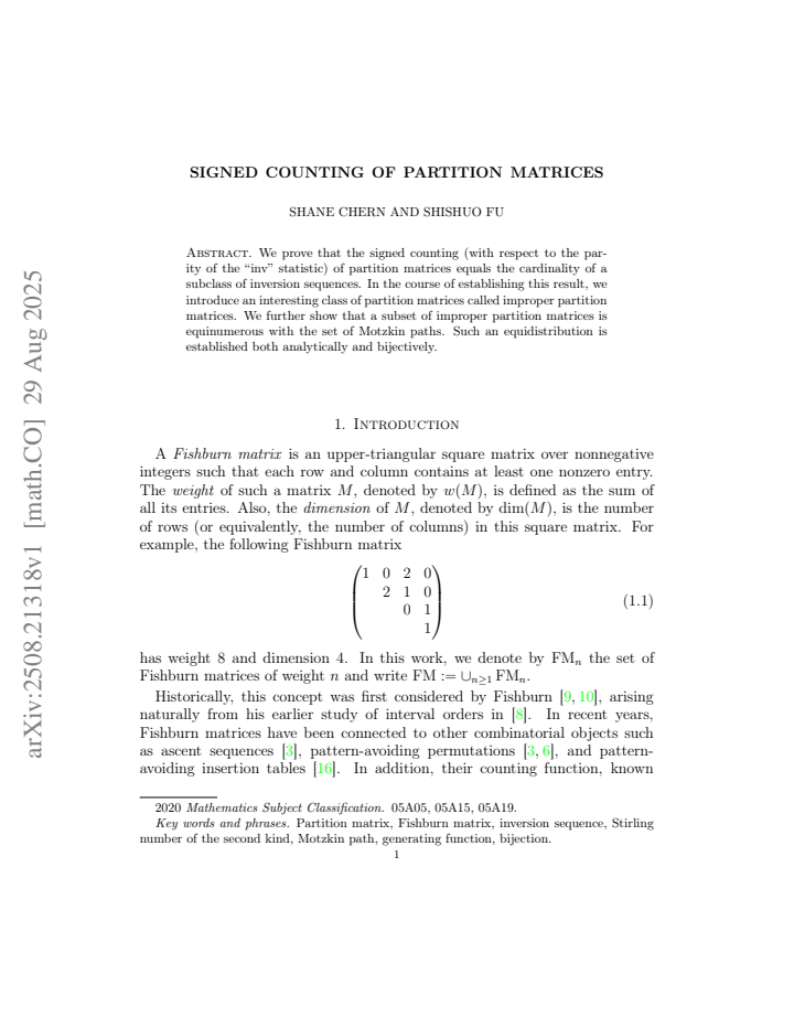 First page
