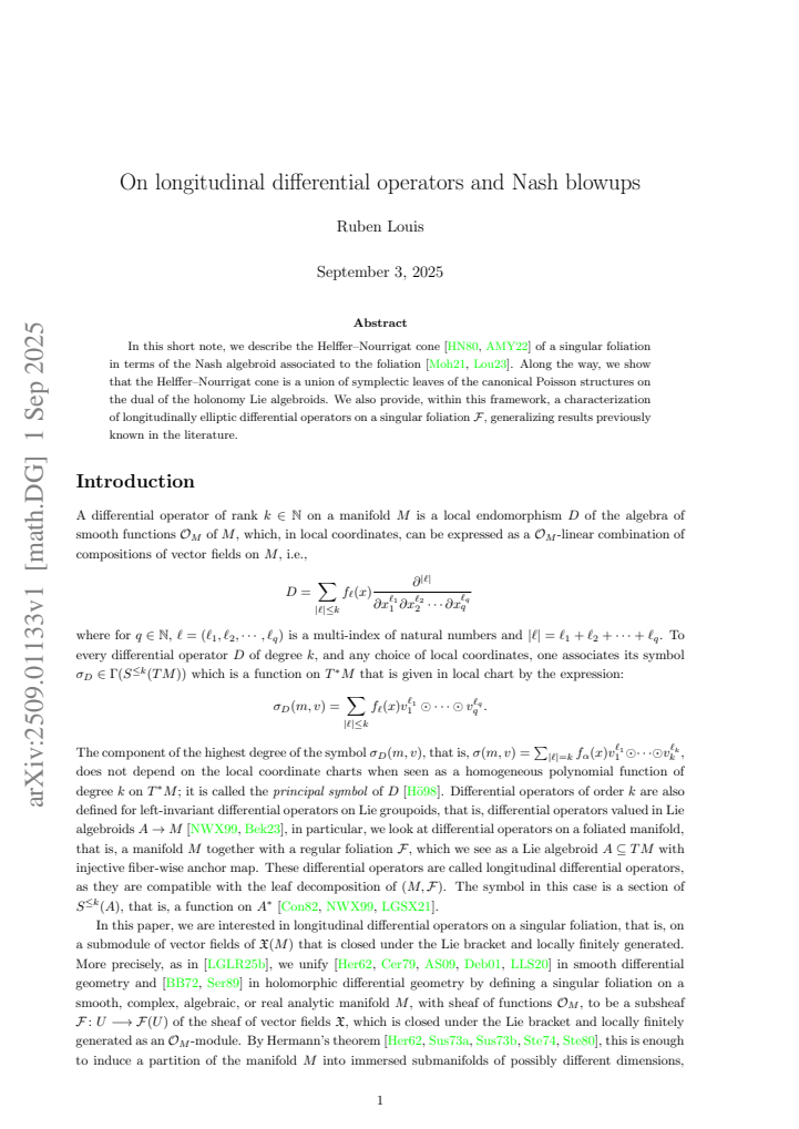 First page