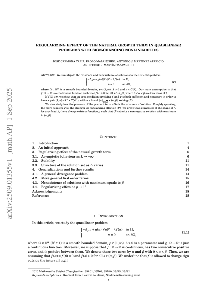 First page