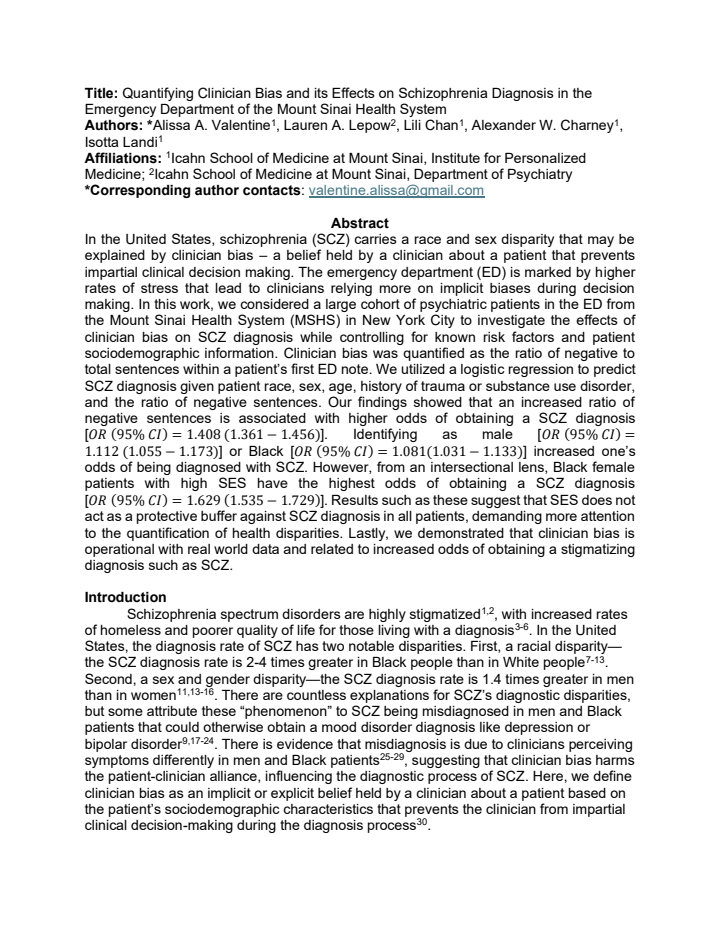 First page