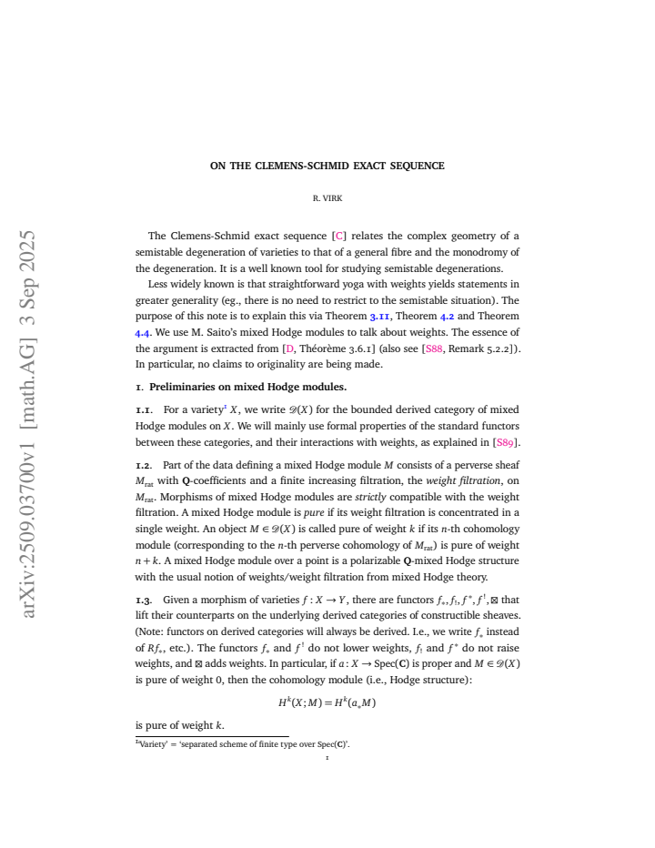 First page