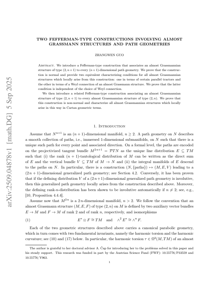First page