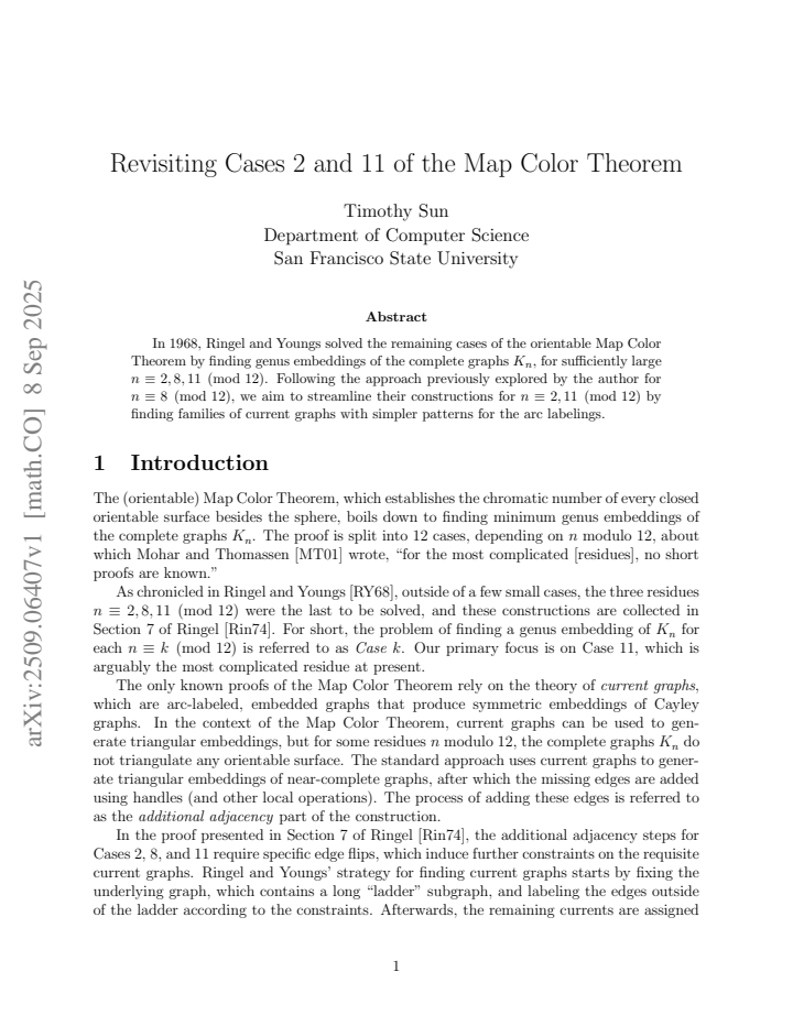 First page